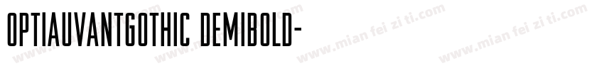 OPTIAuvantGothic DemiBold字体转换